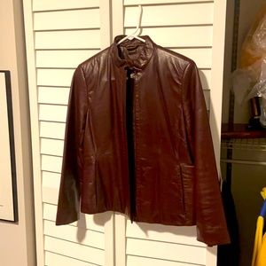 Leather Burgundy jacket